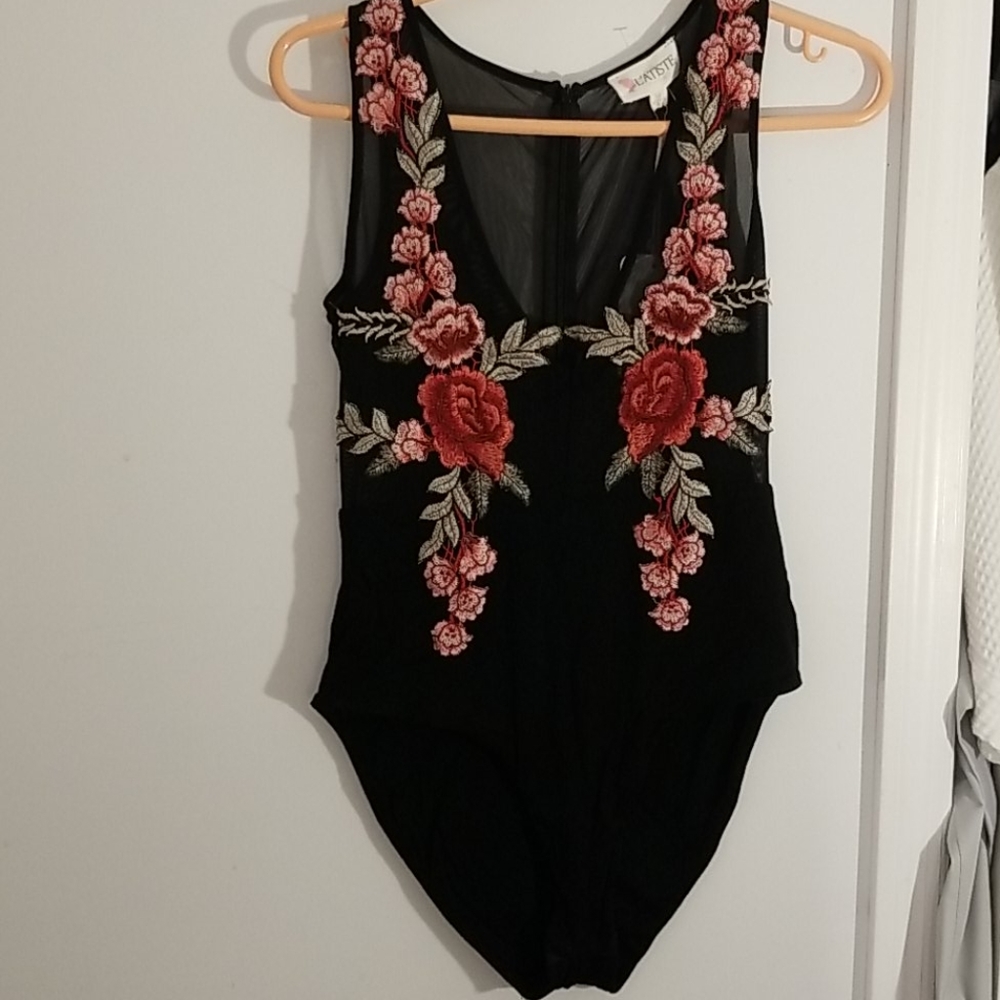 Boutique high waist bodysuit